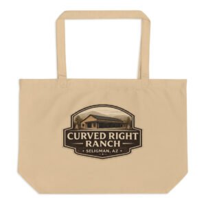 Curved Right Ranch-Large Two Sided tote