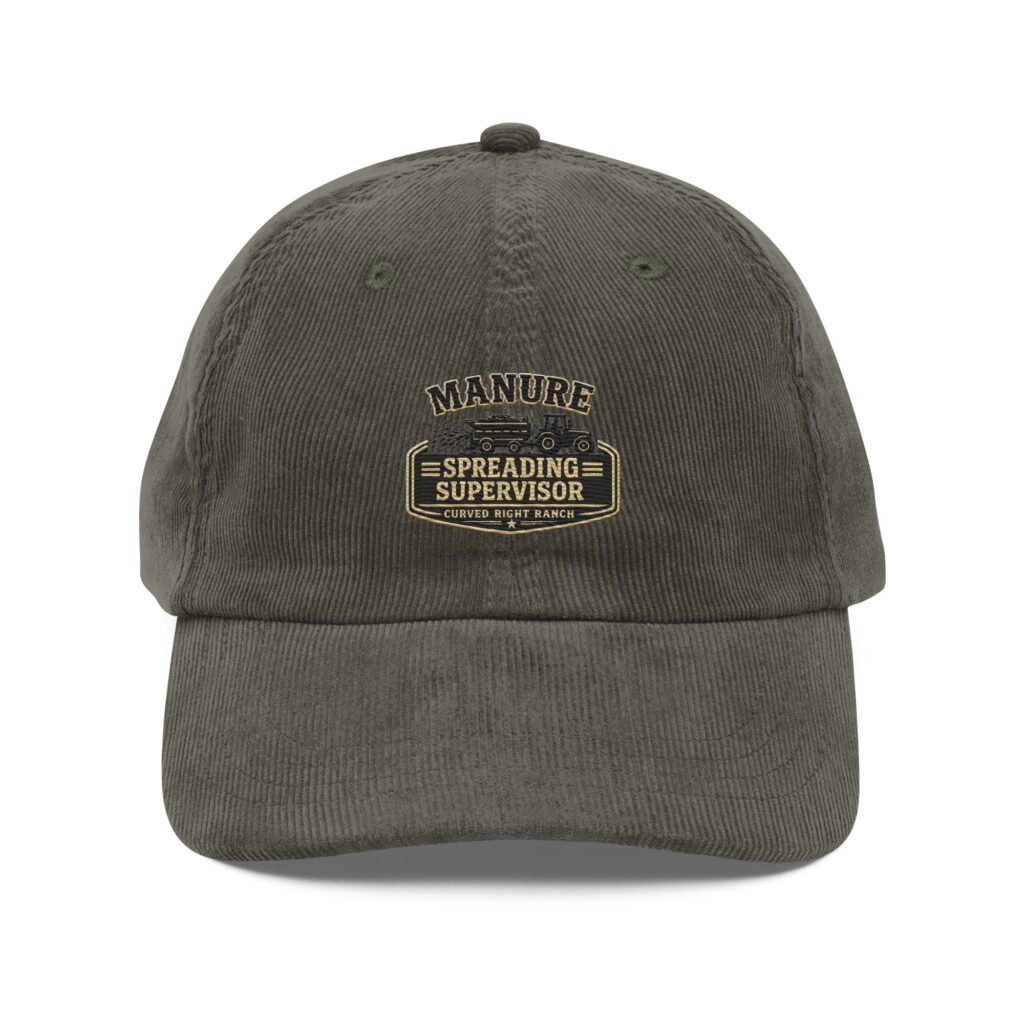 Manure Spreading Supervisor- Vintage corduroy cap