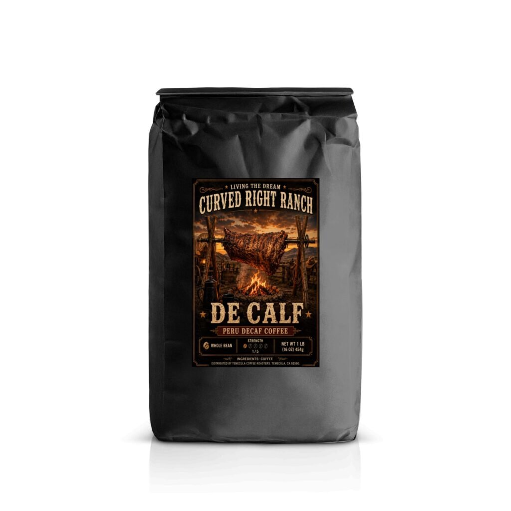 Curved Right Ranch Coffee- De Calf