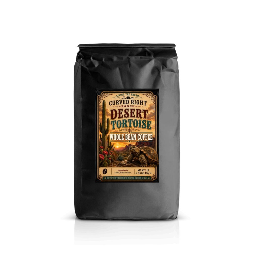 Curved Right Ranch Coffee - Desert Tortoise