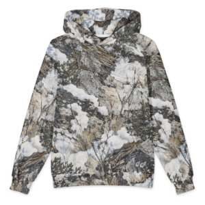 Curved Right Ranch Camo Collection - Oversized Cotton Hoodie