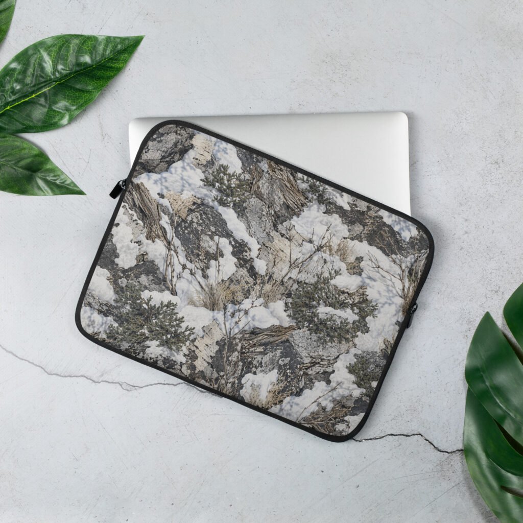 Winter Camo Laptop Sleeve