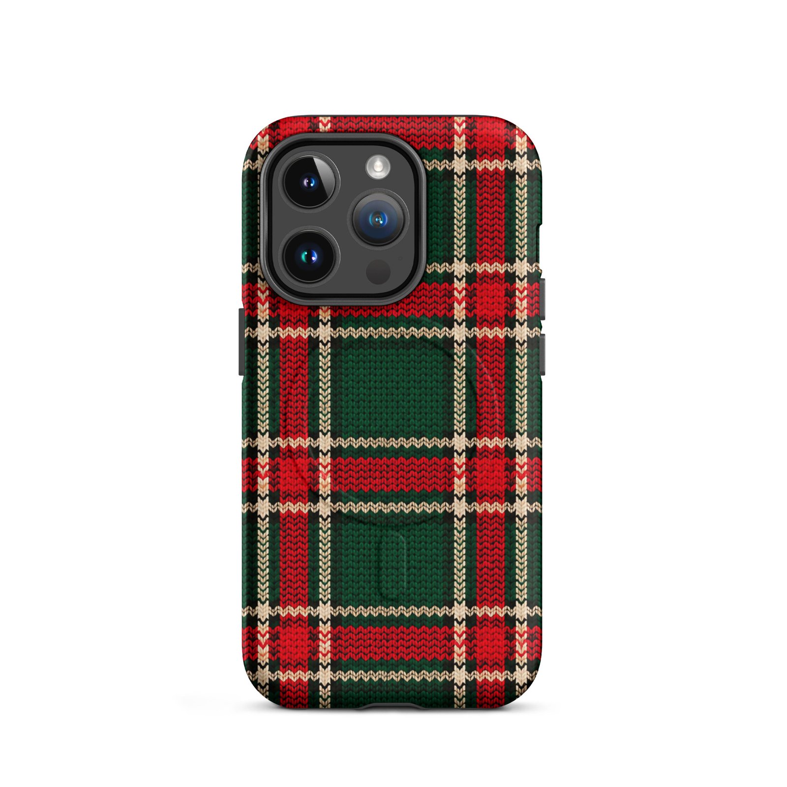 Holiday Plaid MagSafe® tough case for iPhone® - Image 3