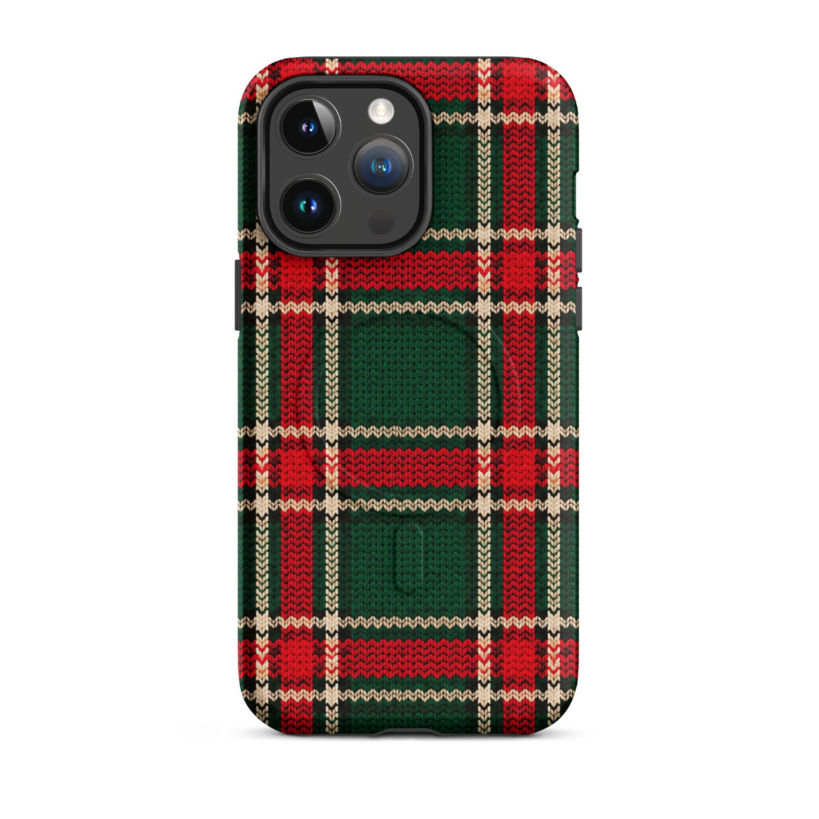 Holiday Plaid MagSafe® tough case for iPhone® - Image 4